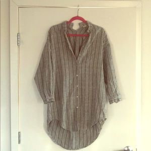 Long button down shirt